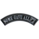 Hot Leathers Some Gave All 4″ X 1″ Top Rocker Patch PPM4154
