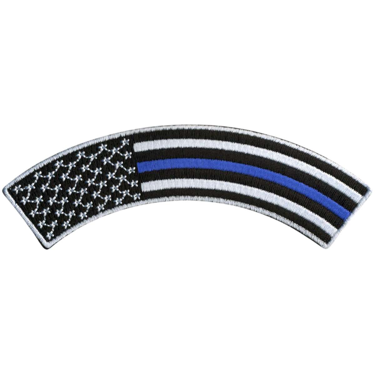 Hot Leathers Thin Blue Line 4″ X 1″ Top Rocker Patch PPM4158