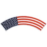 Hot Leathers American Flag 4″ X 1″ Top Rocker Patch PPM4160