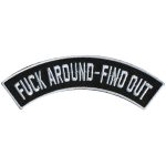 Hot Leathers F*** Around- Find Out 4″ X 1″ Top Rocker Patch PPM4168