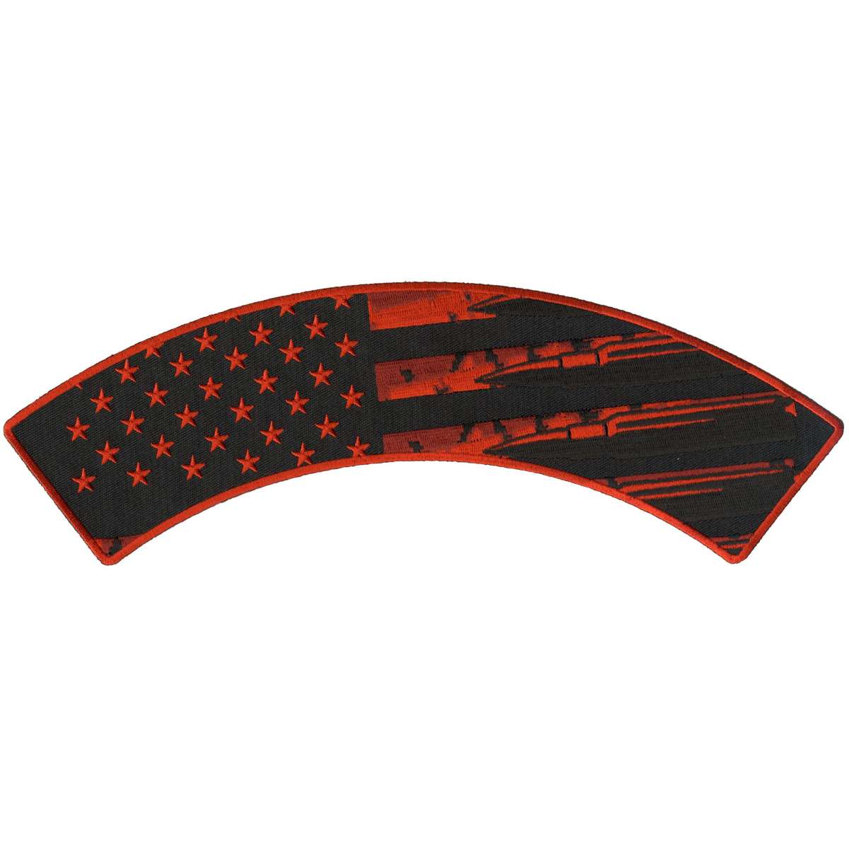 Hot Leathers Bullet Flag 12″ X 3″ Top Rocker Patch PPM4187