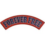 Hot Leathers Forever Free 12″ X 3″ Top Rocker Patch PPM4189