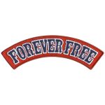 Hot Leathers Forever Free 4″ X 1″ Top Rocker Patch PPM4190
