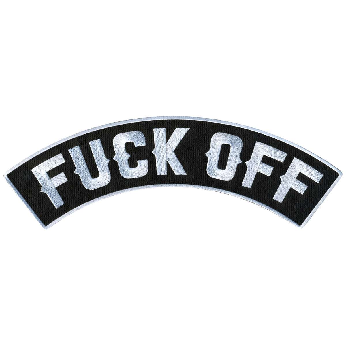 Hot Leathers Fuck Off 12″ X 3″ Top Rocker Patch PPM4193