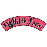 Hot Leathers Wild & Free 10″ X 2″ Top Rocker Patch PPM4211