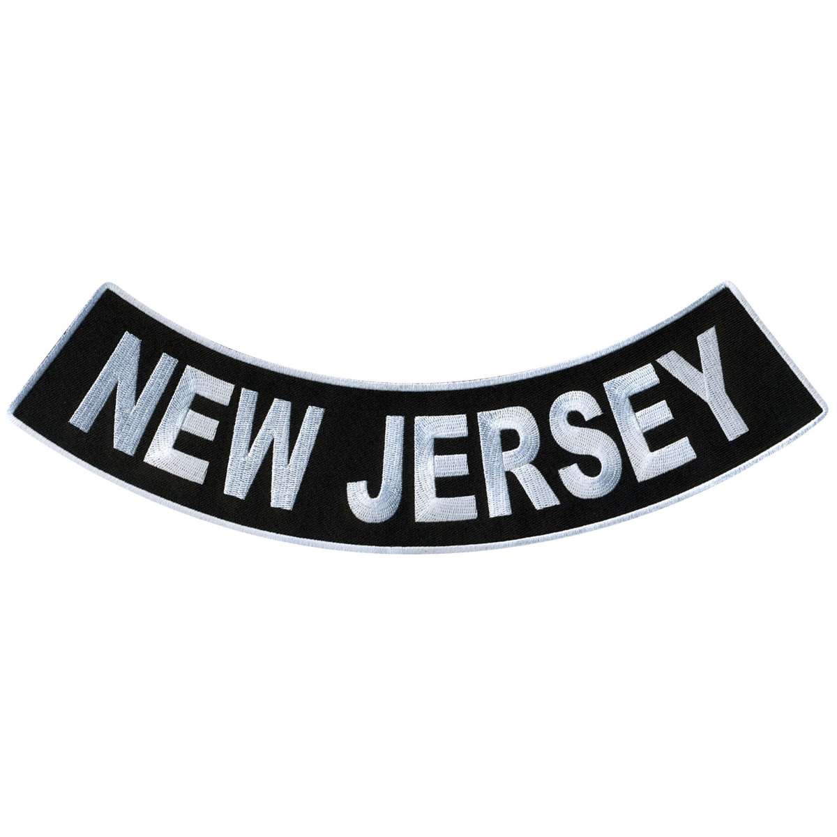 Hot Leathers New Jersey 12″ X 3″ Bottom Rocker Patch PPM5059