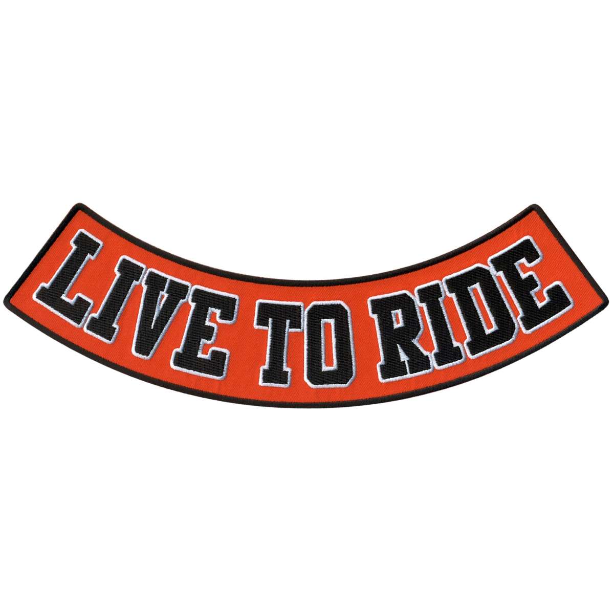 Hot Leathers Live To Ride 12″ X 3″ Bottom Rocker Patch PPM5141