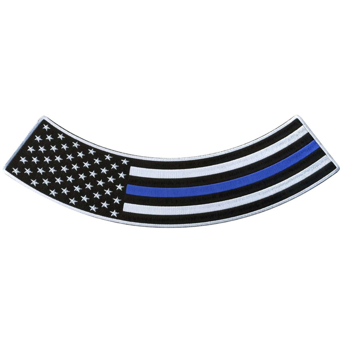 Hot Leathers Thin Blue Line 12″ X 3″ Bottom Rocker Patch PPM5157