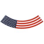 Hot Leathers American Flag 4″ X 1″ Bottom Rocker Patch PPM5160