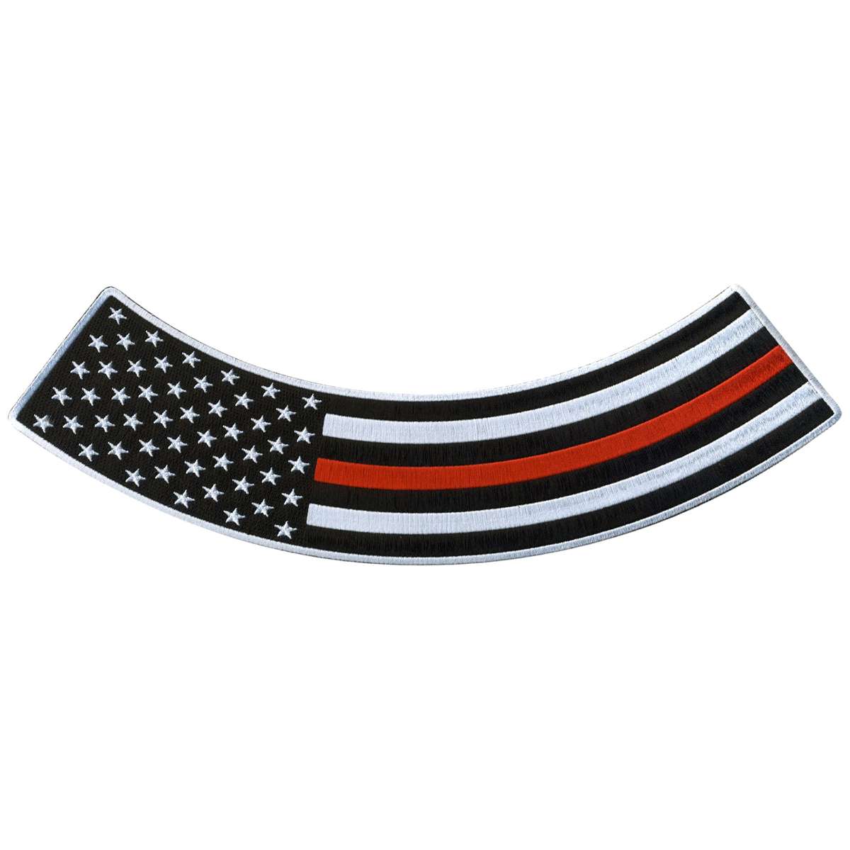 Hot Leathers Thin Red Line 12″ X 3″ Bottom Rocker Patch PPM5163