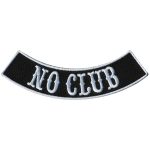 Hot Leathers No Club 4″ X 1″ Bottom Rocker Patch PPM5172