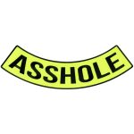 Hot Leathers Asshole 12″ X 3″ Bottom Rocker Patch PPM5181