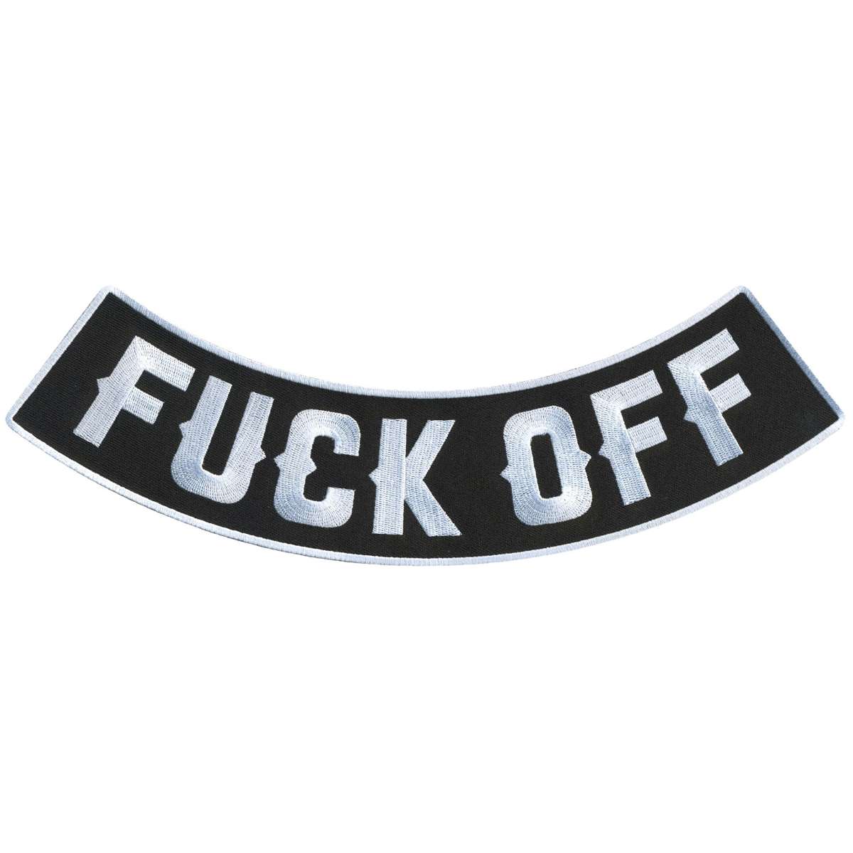 Hot Leathers Fuck Off 12″ X 3″ Bottom Rocker Patch PPM5193