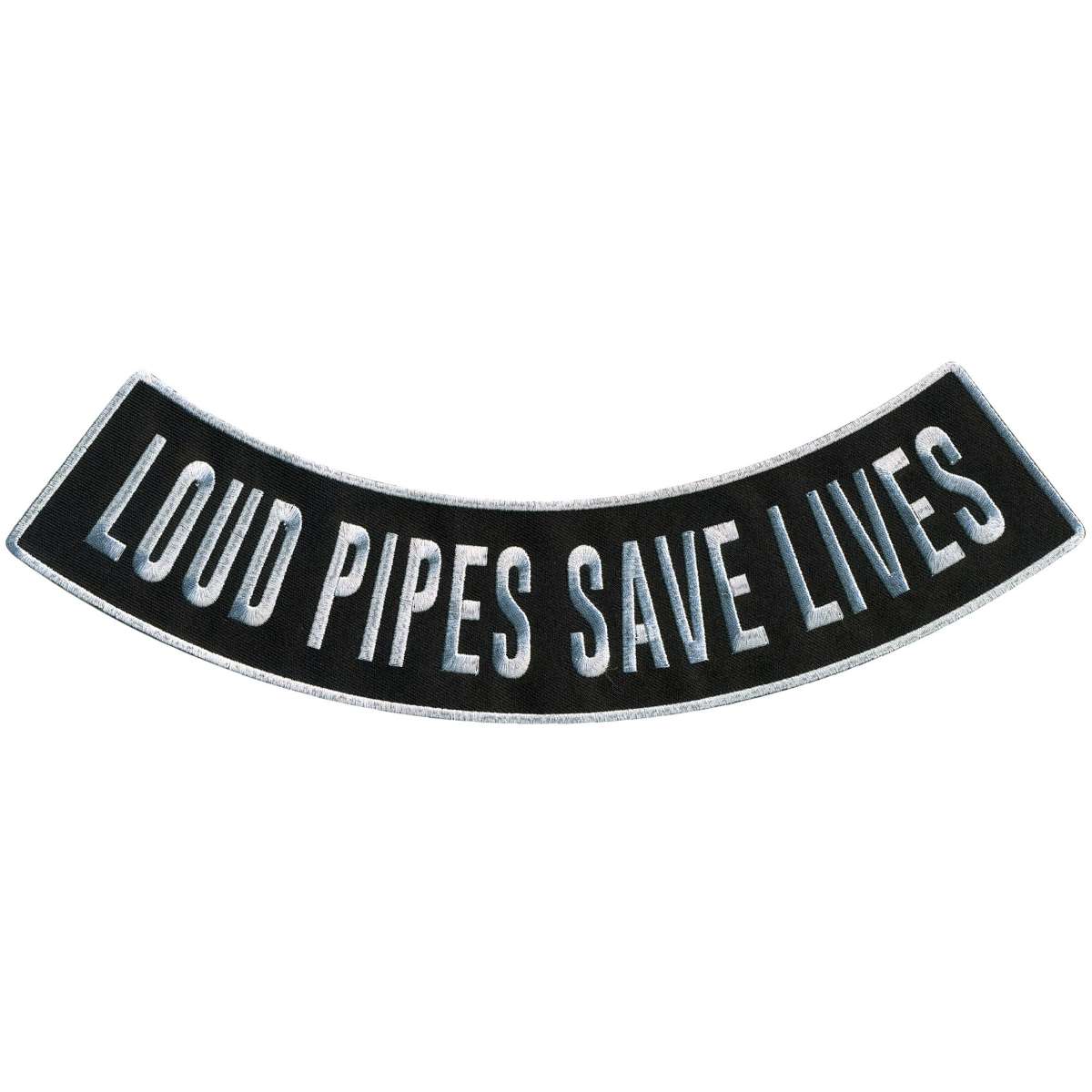 Hot Leathers Loud Pipes 12″ X 3″ Bottom Rocker Patch PPM5199