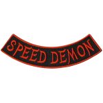Hot Leathers Speed Demon 4″ X 1″ Bottom Rocker Patch PPM5208
