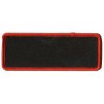 Hot Leathers PPP1001 Blank with Red Trim 4″ x 1.5″ Patch