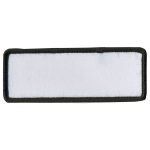 Hot Leathers Blank White w/ Black Trim 4″ x 1.5″ Patch PPP1005