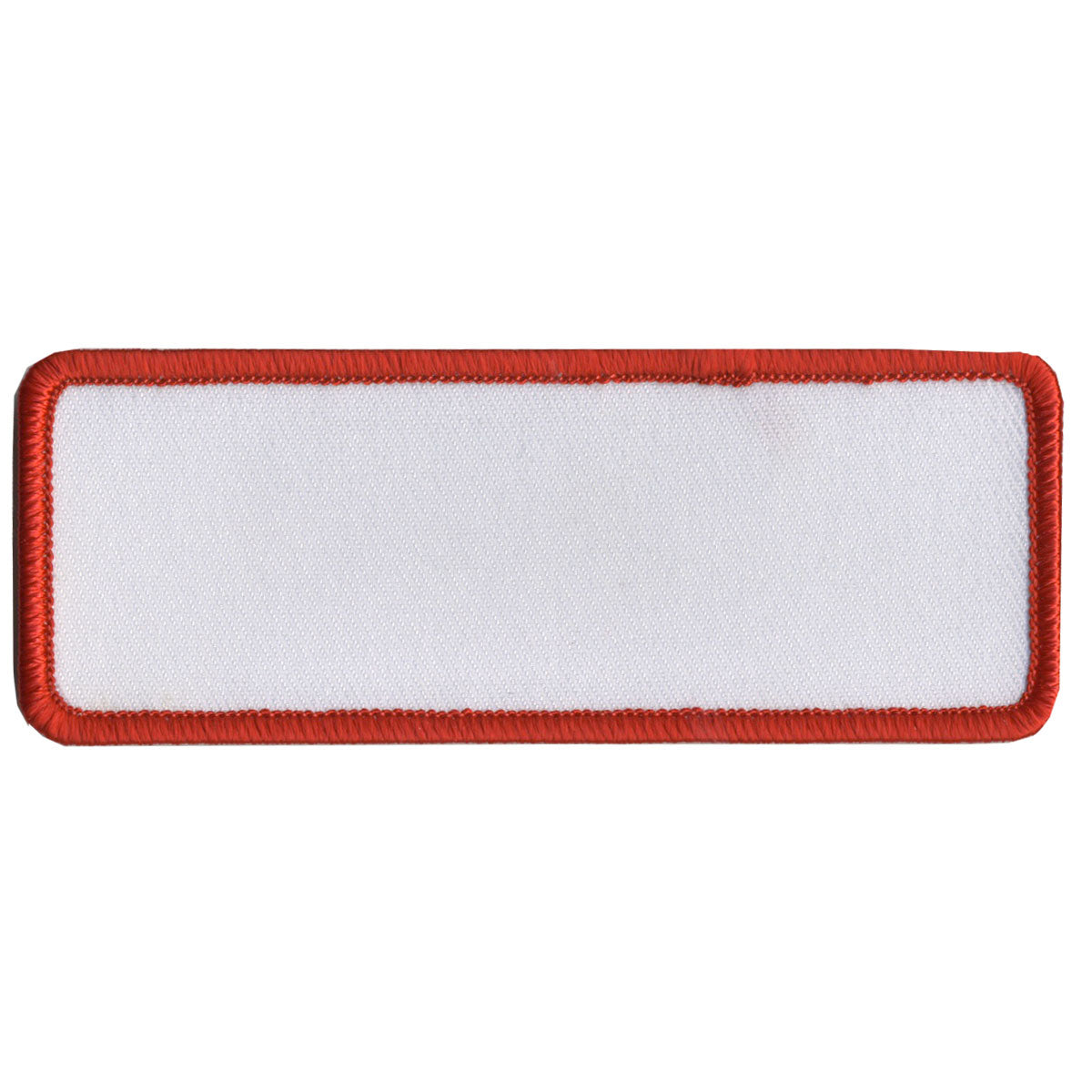 Hot Leathers PPP1006 Blank White with Red Trim 4″ x 1.5″ Patch