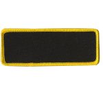 Hot Leathers PPP1009 Blank with Yellow Trim 4″ x 1.5″ Patch
