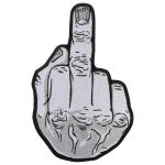 Hot Leathers Patch Middle Finger  10″ PPQ1009