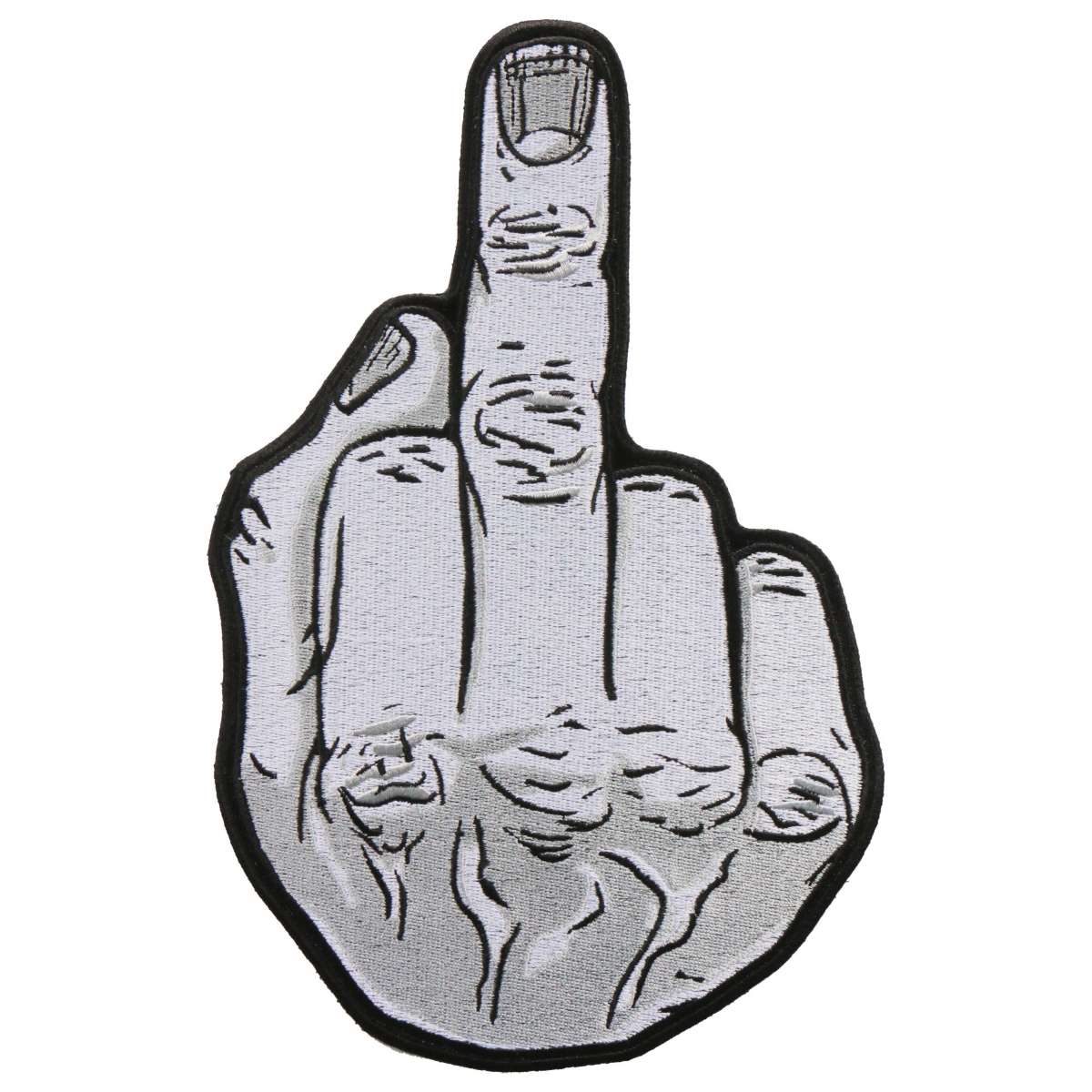 Hot Leathers Patch Middle Finger  10″ PPQ1009