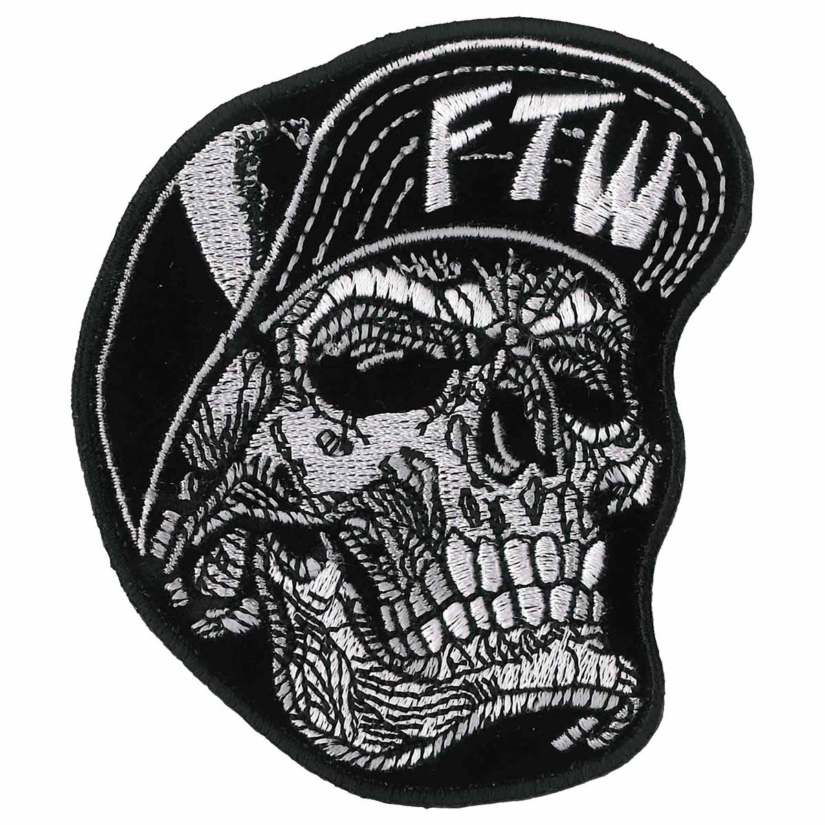 Hot Leathers PPQ1143 Snapback Skull  3.5″x 3″ Patch