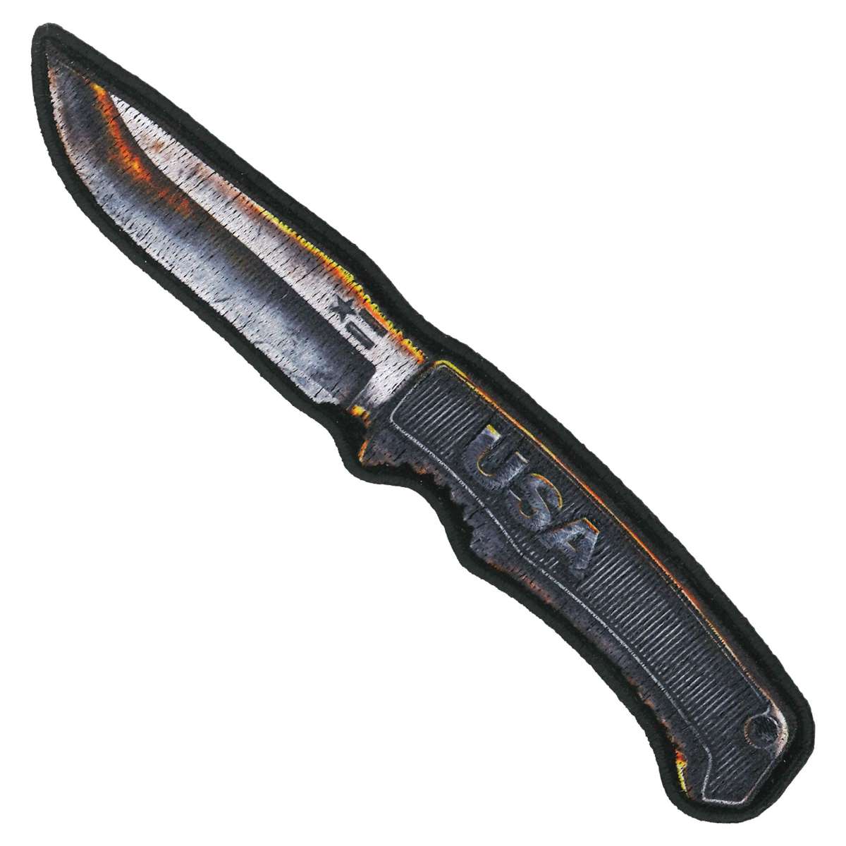 Hot Leathers PPQ1193 USA Knife 6″ Patch PPQ1193