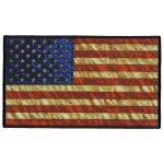 Hot Leathers PPQ1273 Vintage American Flag 10″ Patch