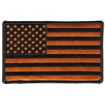 Hot Leathers USA Orange Flag Patch 5″ x “5 PPQ1320