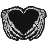 Hot Leathers PPQ1410 Skeleton Heart 3.5″ Patch