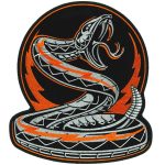 Hot Leathers Rattler Emblem 8″ Patch PPQ1568