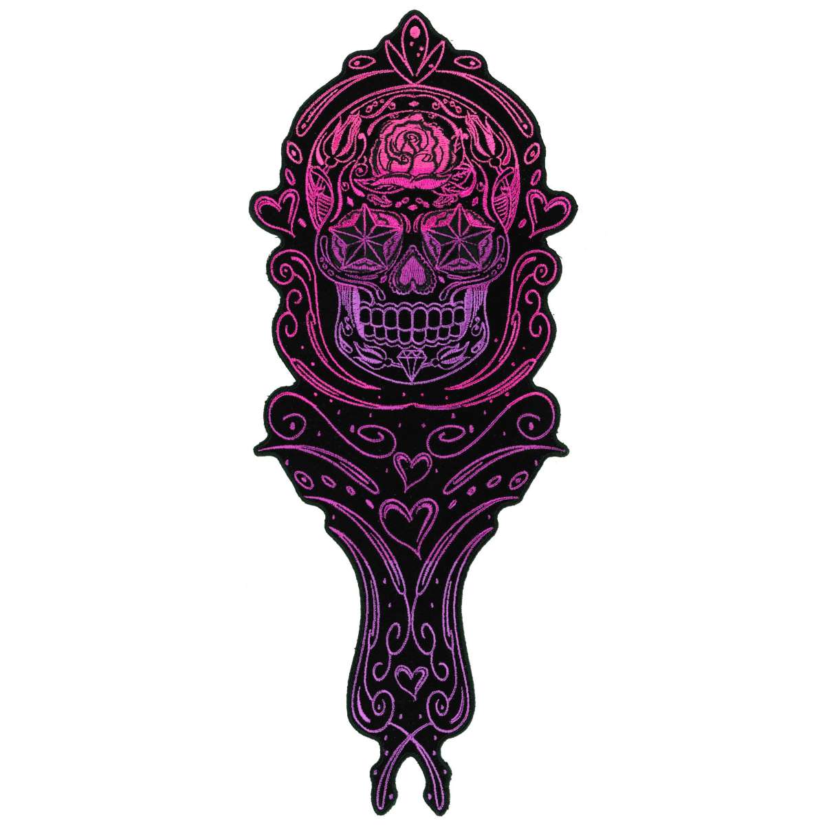 Hot Leathers Tall Sugar Skull 5″ Patch PPQ1789