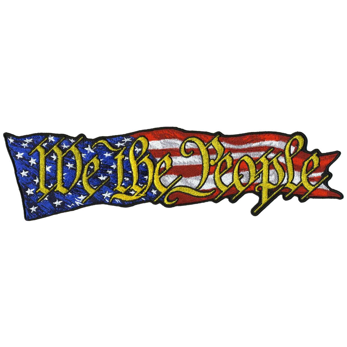 Hot Leathers We The People Flag 10″ Patch PPQ1899