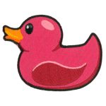 Hot Leathers 3″ Pink Rubber Duck Patch PPQ2220