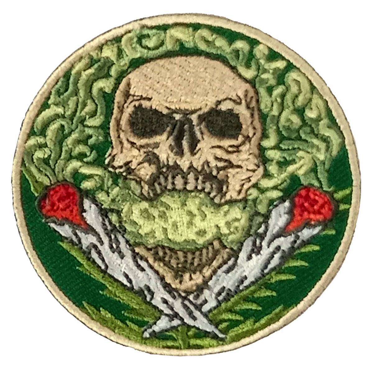 Hot Leathers Pot Skull 3″ X 3″ Embroidered Patch PPQ2380