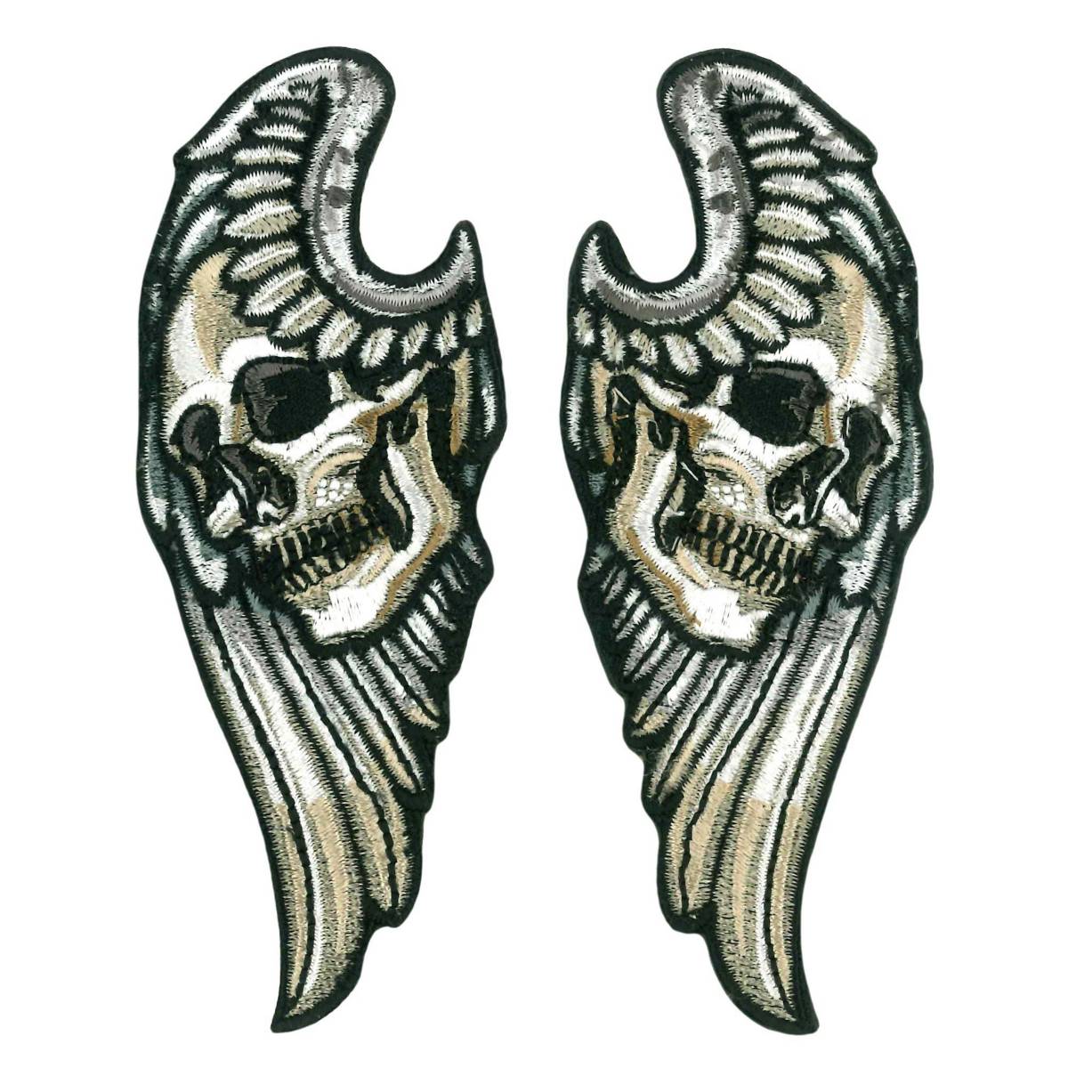 Hot Leathers Angel Wings Skull 4″ 3.6 X 4.4″ Embroidered Patch PPQ2427