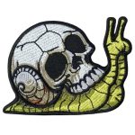 Hot Leathers Skull Snail 4″ X 2.9″ Embroidered Patch PPQ2490