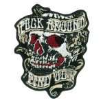 Hot Leathers F Around Find Out Skull 3″ Embroidered Patch  PPQ2640