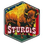 Hot Leathers Sturgis Bison Americana 10″ Patch PPQ2679