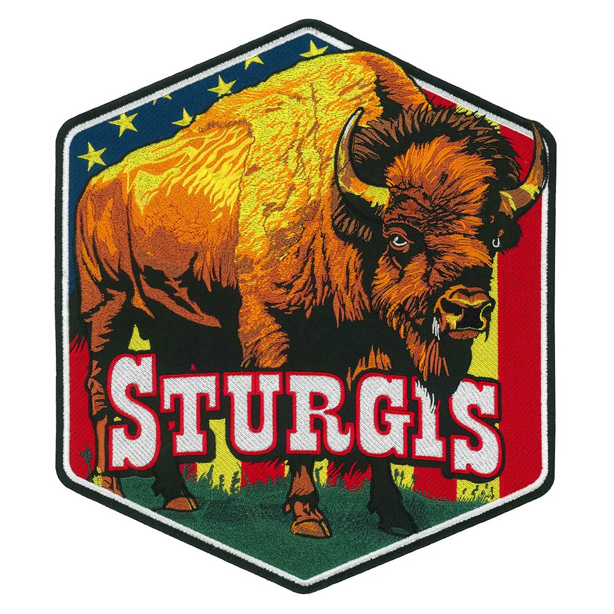Hot Leathers Sturgis Bison Americana 10″ Patch PPQ2679