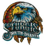 Hot Leathers Sturgis Eagle Feathers 10″ Patch PPQ2699