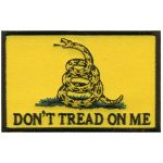 Hot Leathers PPV1002 Don’t Tread On Me Hook Back 4″ x 2.5″ Patch