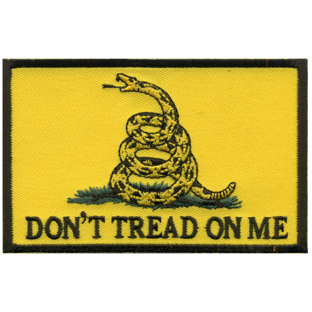 Hot Leathers PPV1002 Don’t Tread On Me Hook Back 4″ x 2.5″ Patch