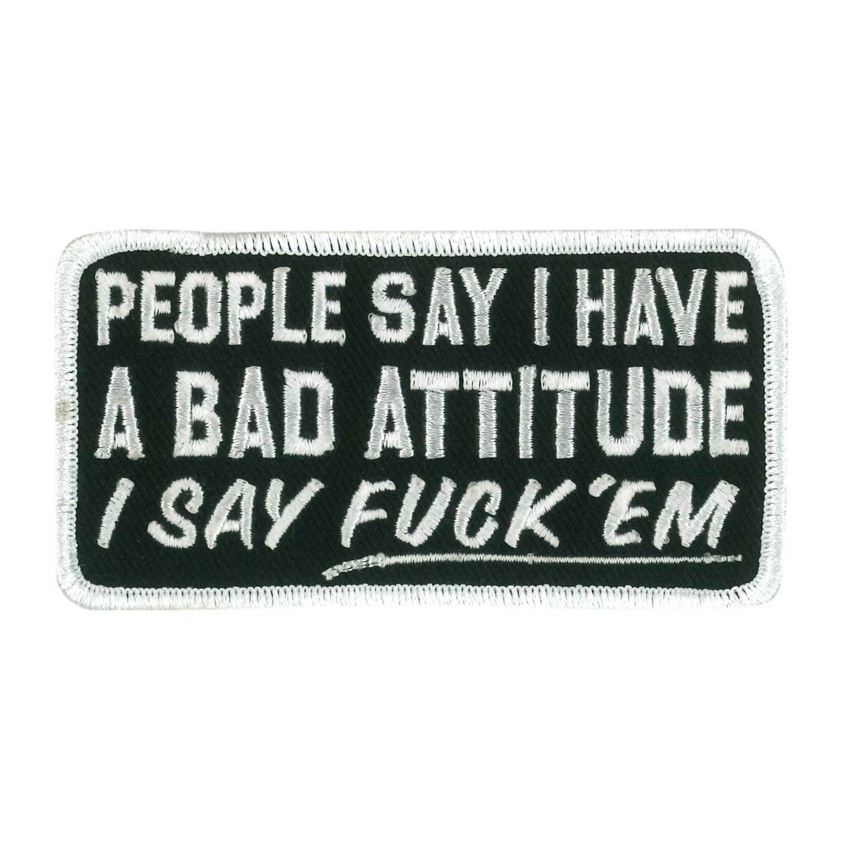 Hot Leathers PPW1085 Bad Attitude 4″ x 2″ Patch