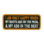 Hot Leathers PPW1087 Boots On Peg Ass In Seat 4″ x 2″ Patch