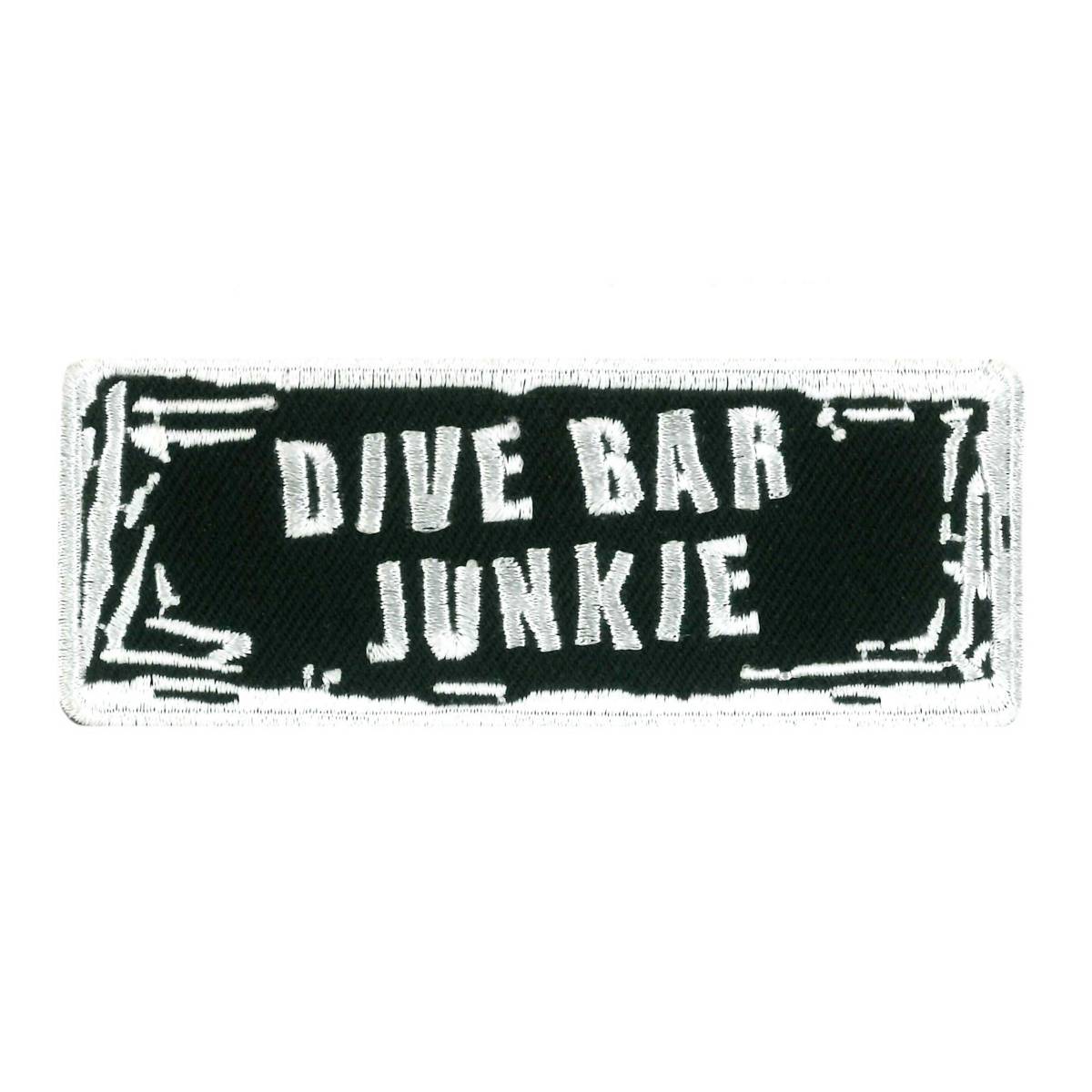 Hot Leathers PPW1155 Dive Bar Junkie 4″ x 2″ Patch