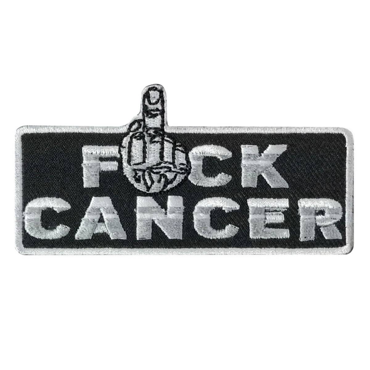 Hot Leathers Fuck Cancer 4″ X 2″ Embroidered Patch PPW1100