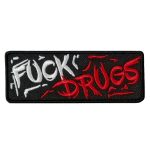 Hot Leathers Fuck Drugs 4″ X 2″ Embroidered Patch PPW1101