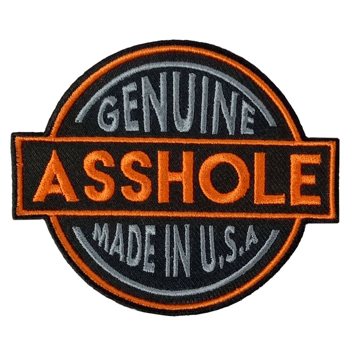 Hot Leathers Genuine Asshole Made Usa 4″ X 4″ Embroidered Patch PPW1104