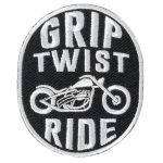 Hot Leathers Grip Twist Ride 3″ X 3″ Embroidered Patch PPW1105